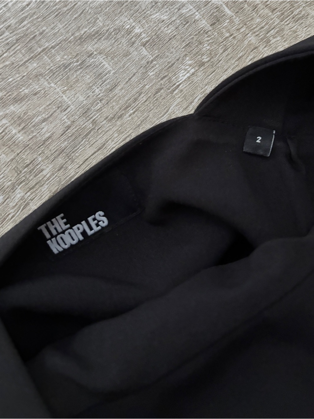 The Kooples Black Ruffle Mini Dress 2 US Size Medium Edgy Chic Party Cocktail - Picture 11 of 12